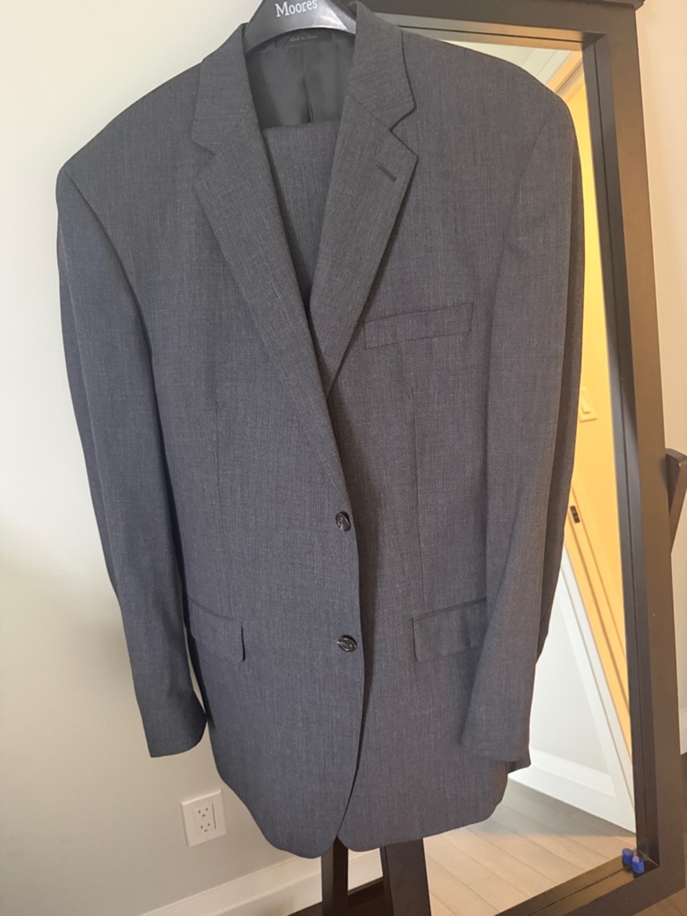 Polo by Ralph Lauren Men's Charcoal Gray Two-Button Suit Jacket